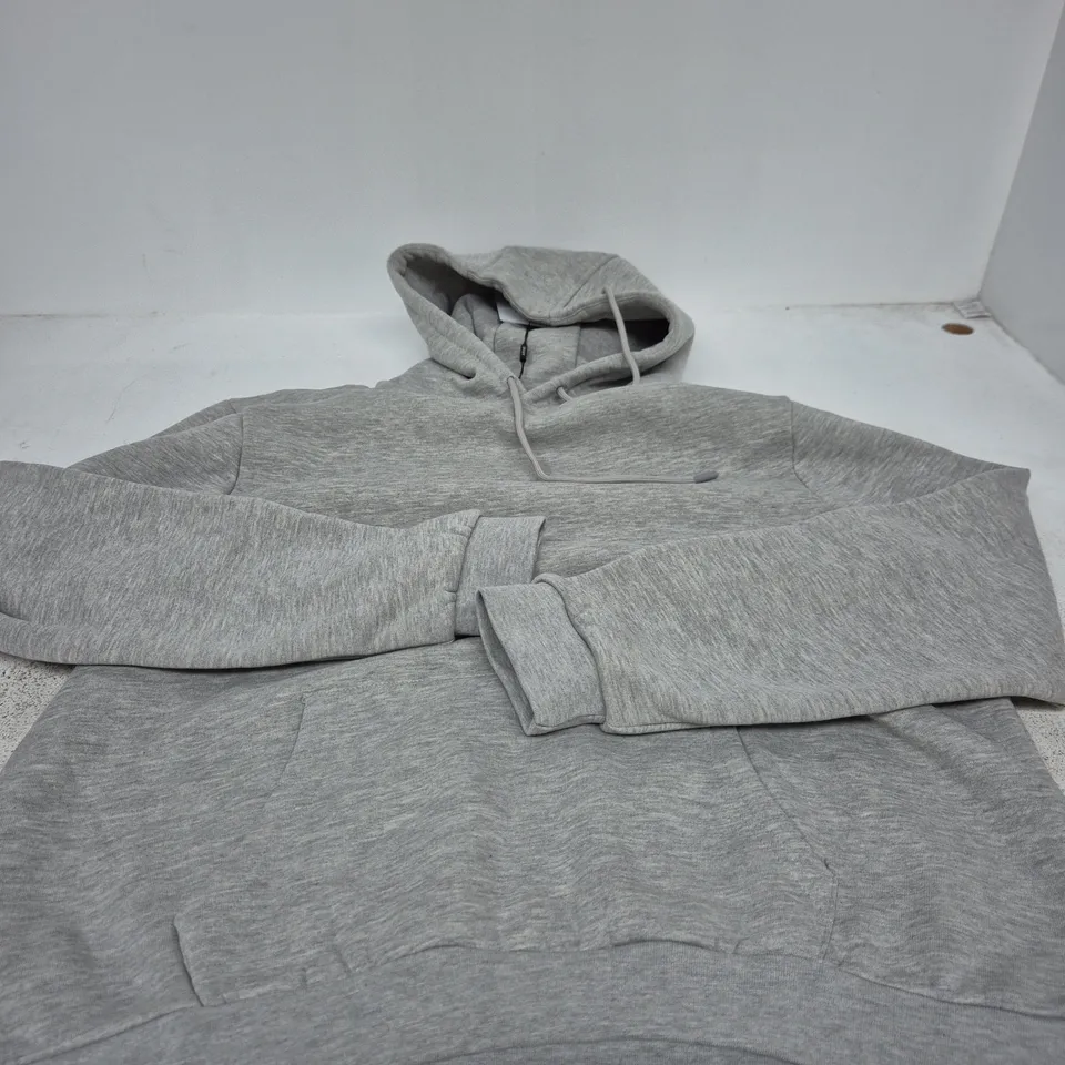 ARNE ESSENTIAL HOODIE IN MARL GREY – XXL