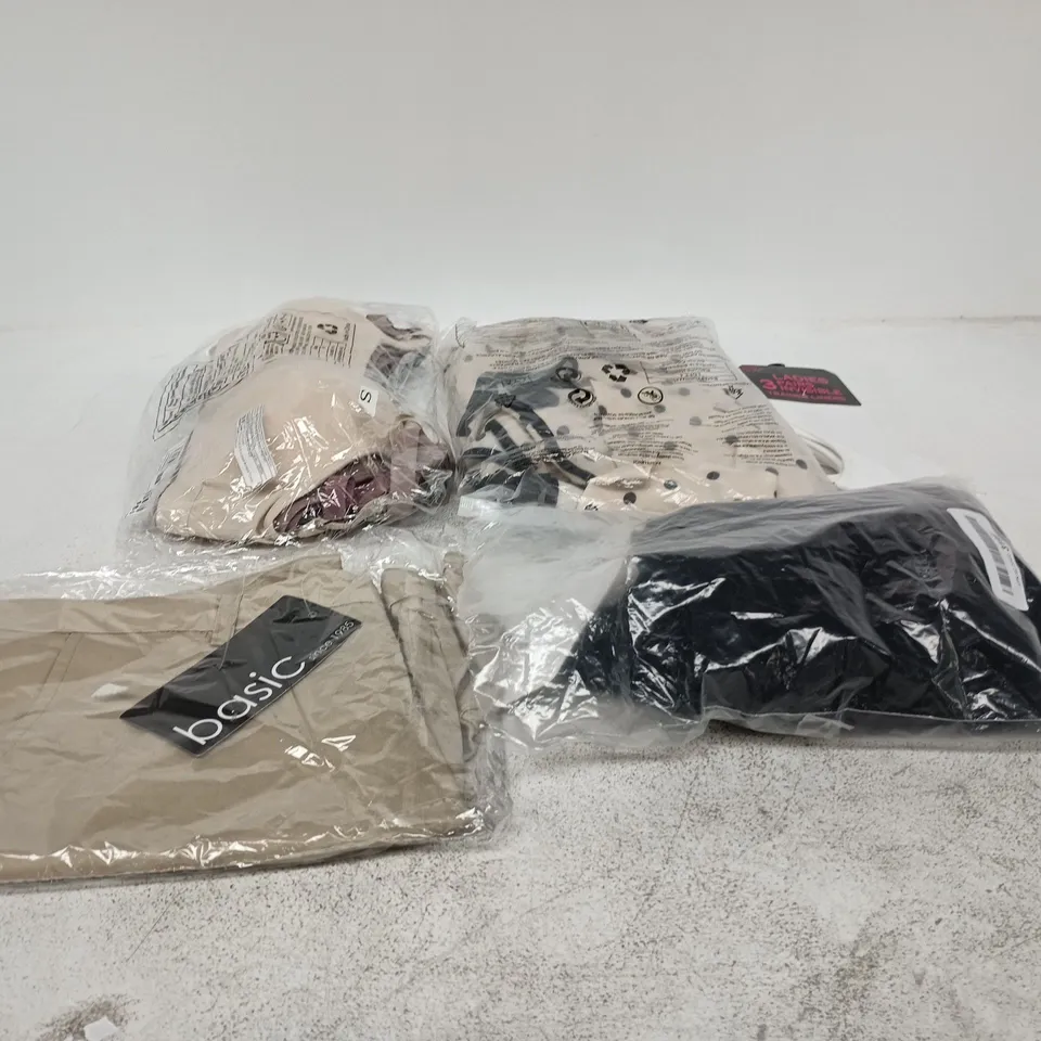 BOX OF APPROXIMATELY 25 ASSORTED CLOTHING ITEMS TO INCLUDE BASIC, CRZYOGA, INVISIBLE TRAINER LINERS ETC