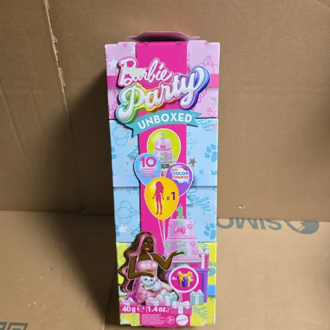 BARBIE PARTY UNBOXED COLOUR-CHANGE DOLL WITH ACCESSORIES, BOXED