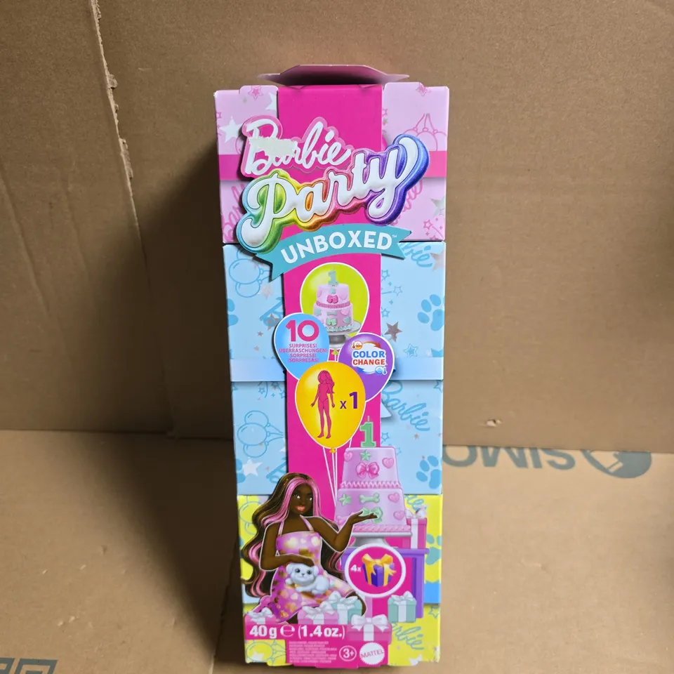 BARBIE PARTY UNBOXED COLOUR-CHANGE DOLL WITH ACCESSORIES, BOXED