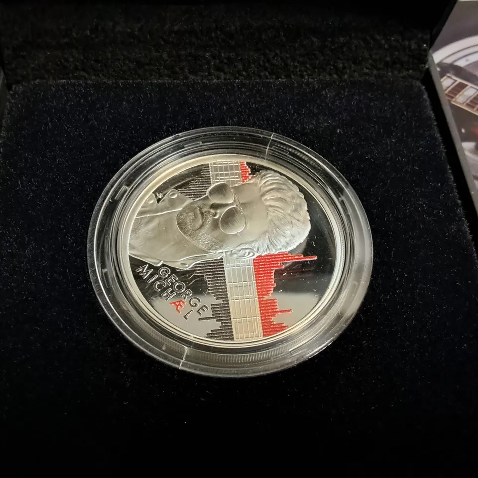 ROYAL MINT GEORGE MICHAEL 2024 UK 1OZ SILVER PROOF COLOUR COIN