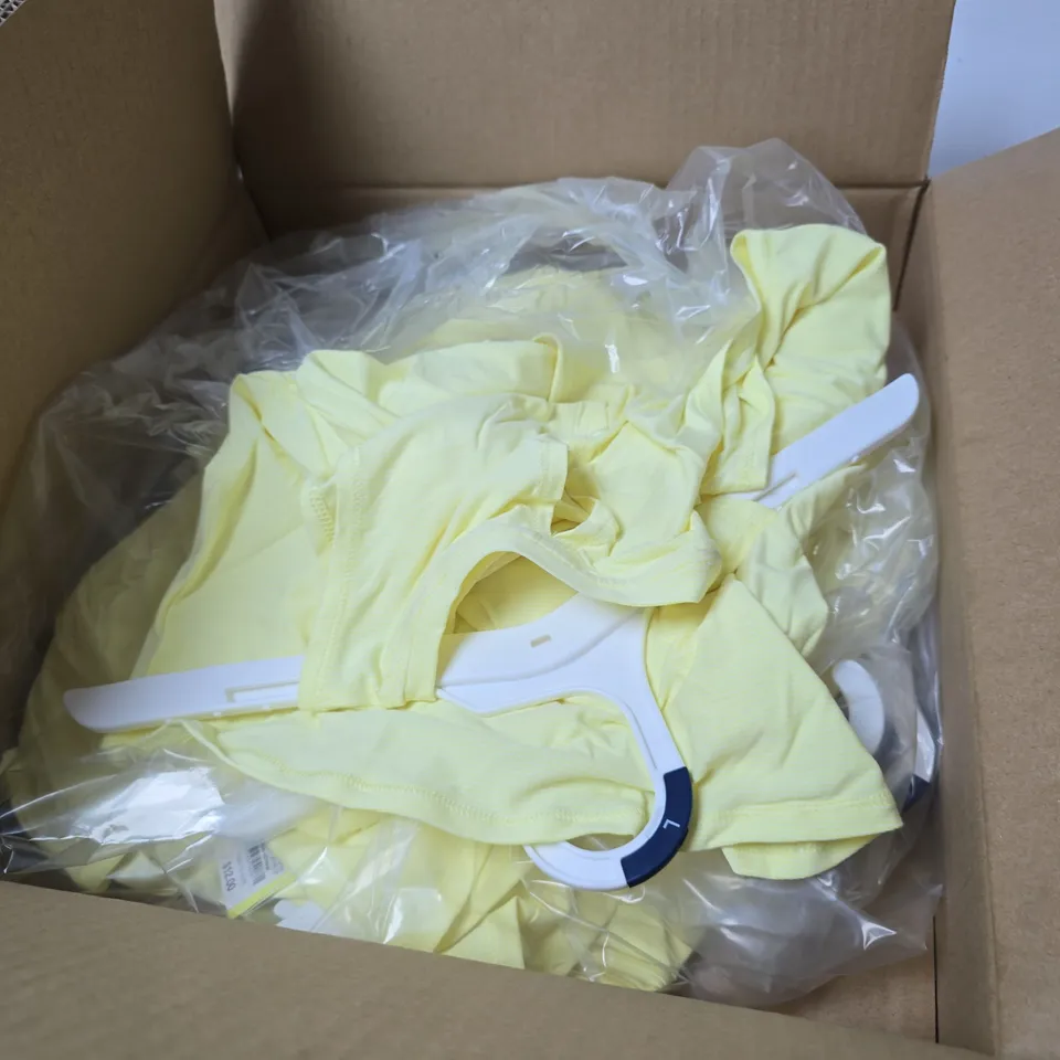 BOX OF APPROXIMATELY 12 X ALL IN MOTION VEST TOP - YELLOW - SIZE CHILDS L