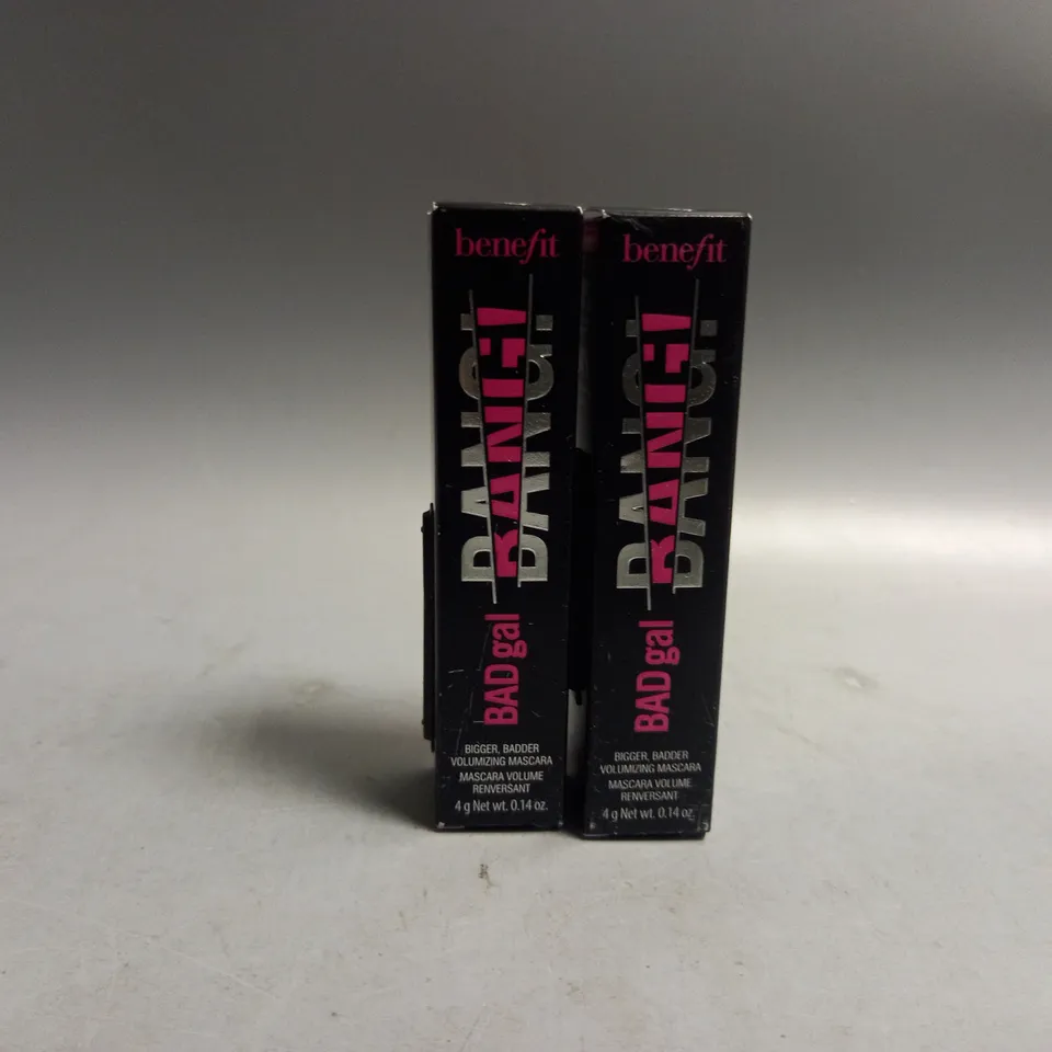 2 BOXED BENEFIT BAD GAL BANG VOLUMISING MASCARA  