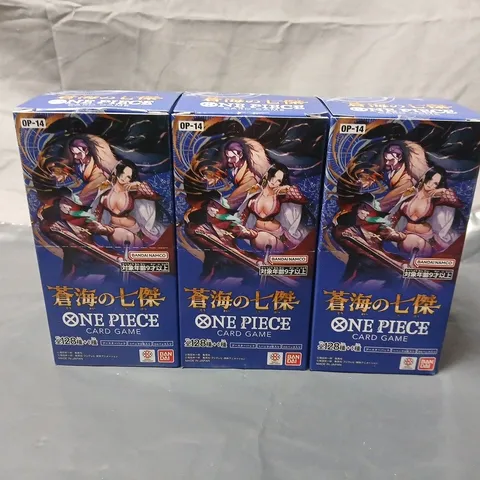 LOT OF 3 BOXES OF JAPANESE ONE PIECE CARD GAME SETS
