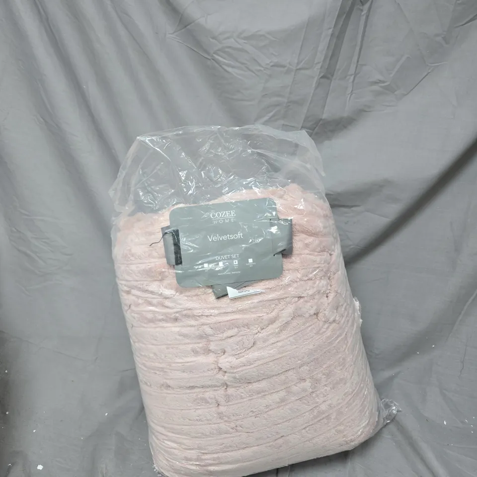 COZEE HOME VELVETSOFT DUVET SET – PINK