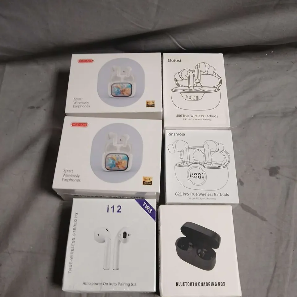 APPROXIMATELY 15 ASSORTED WIRELESS EARPHONES