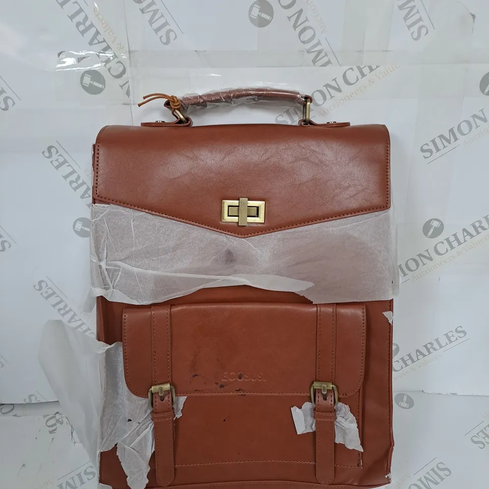 ECOSUSI LEATHER BACKPACK