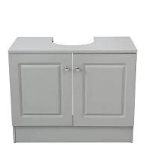 DEVONSHIRE UNDER BASIN BATHROOM STORAGE UNIT - GREY - COLLECTION ONLY