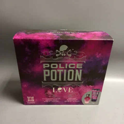 BOXED POLICE POTION LOVE FOR HER EAU DE PARFUM 30ML AND BODY LOTION 100ML GIFT SET