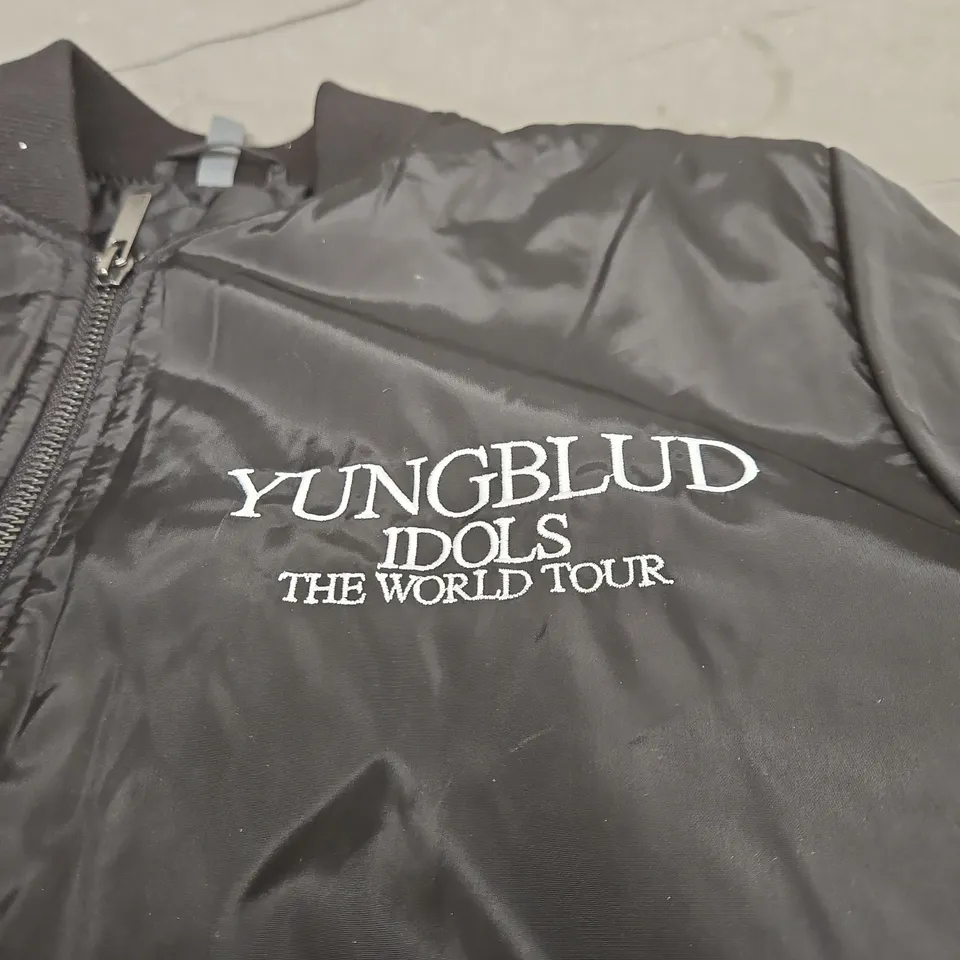 YUNGBLUD IDOLS THE WORLD TOUR SMALL MENS BLACK JACKET