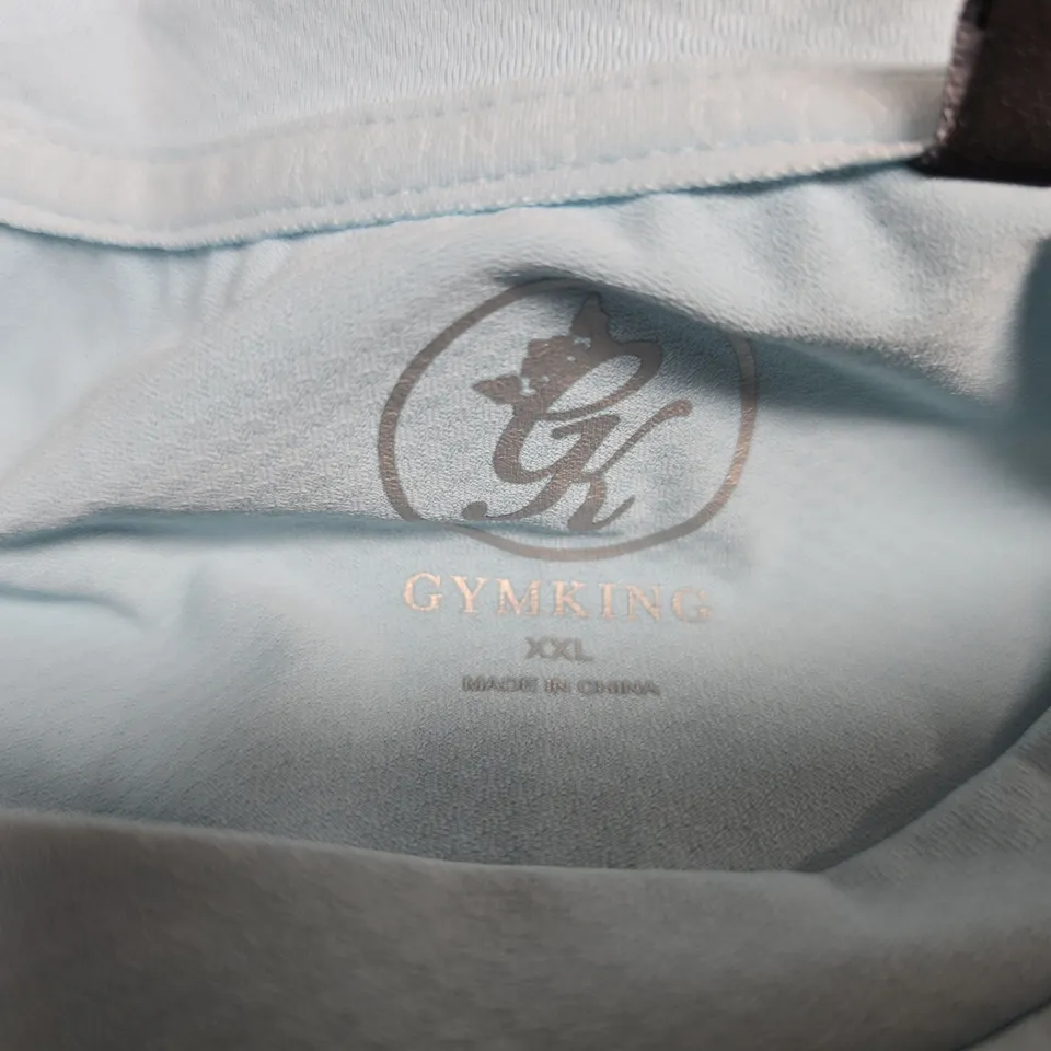 GYMKING GK FLEX 2.0 TEE – ICED AQUA/COASTAL BLUE, UK XXL