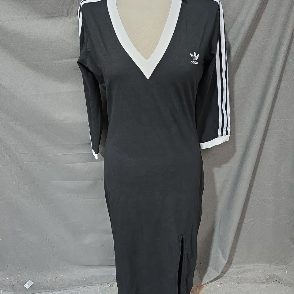 ADIDAS MAVI DRESS VNECK IN BLACK SIZE L
