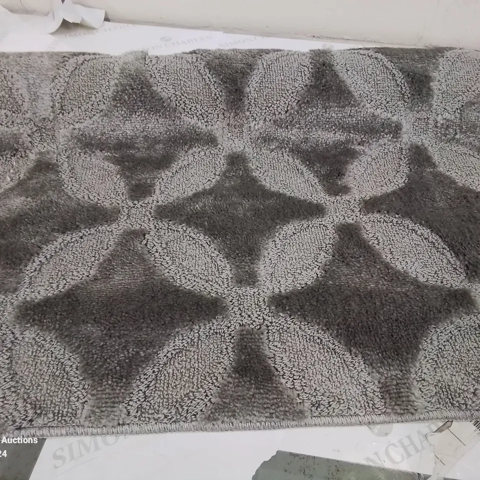 BRAND NEW PACO HOME 880 TALLIN GREY 80X150CM BATH MAT