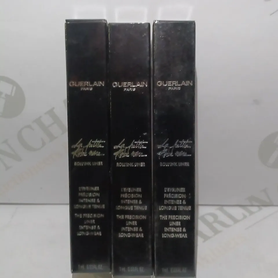 LOT OF 4 GUERLAIN LA PETITE ROBE NOIRE ROLL INK LINERS - 01 BLACK