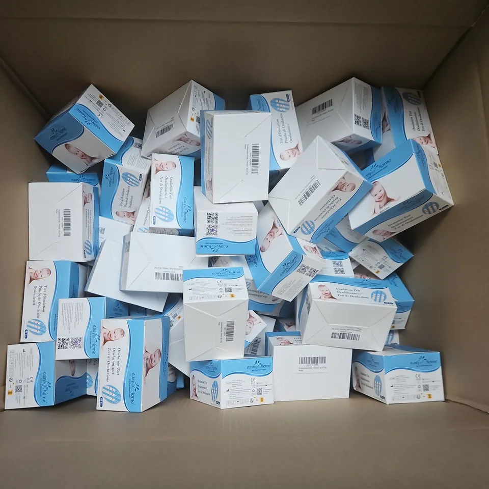 BOX APPROXIMATELY 30 EASY AT HOME OVULATION TESTS