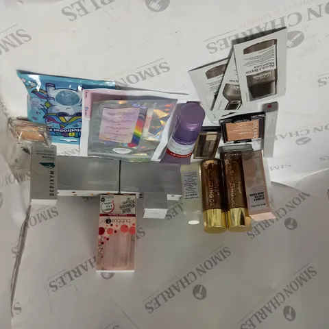 LOT OF BEAUTY ITEMS TO INCLUDE TECHNIC BRONZING OIL, ETC