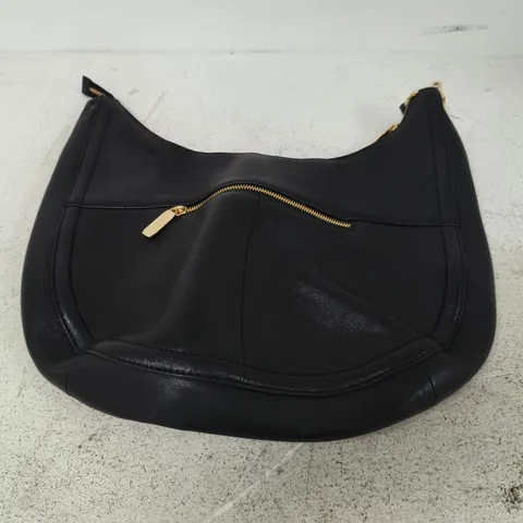 PAUL COSTELLOE LONDON BLACK LEATHER SHOULDER BAG