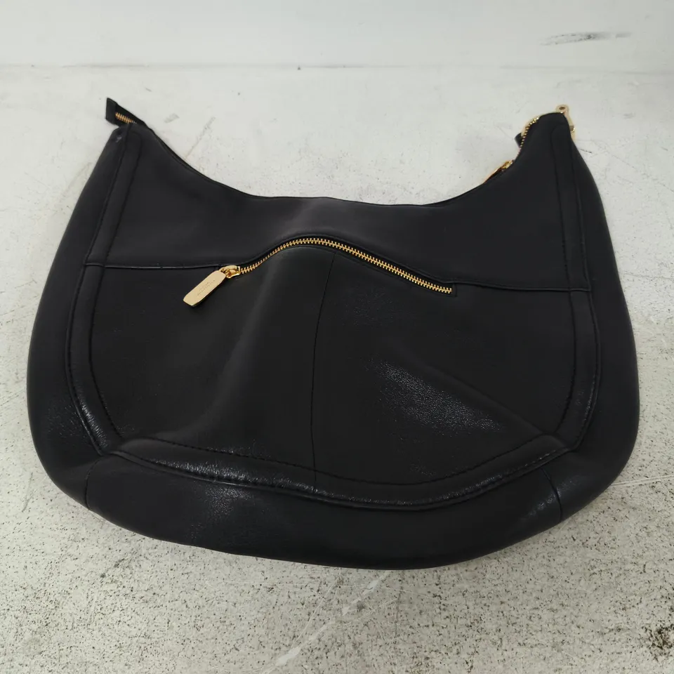 PAUL COSTELLOE LONDON BLACK LEATHER SHOULDER BAG