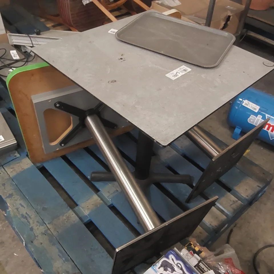 PALLET CONTAINING 3x RESTAURANT TABLES