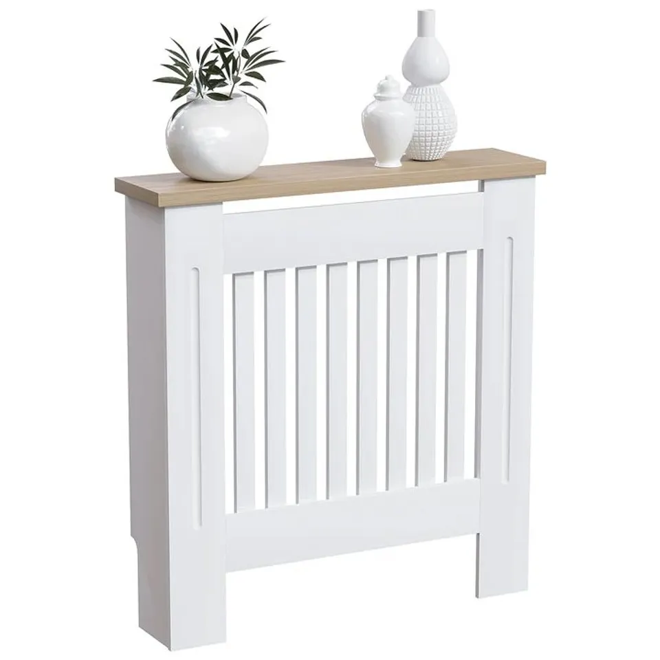 BOXED LASSIC VIDA DESIGNS ARLINGTON RADIATOR COVER, SMALL - WHITE (1 BOX)