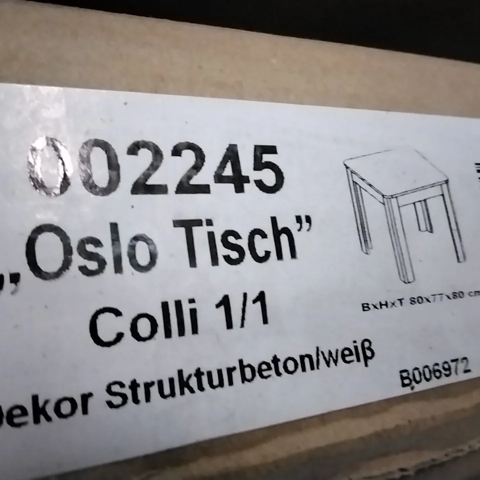 BOXED OSLO TABLE 