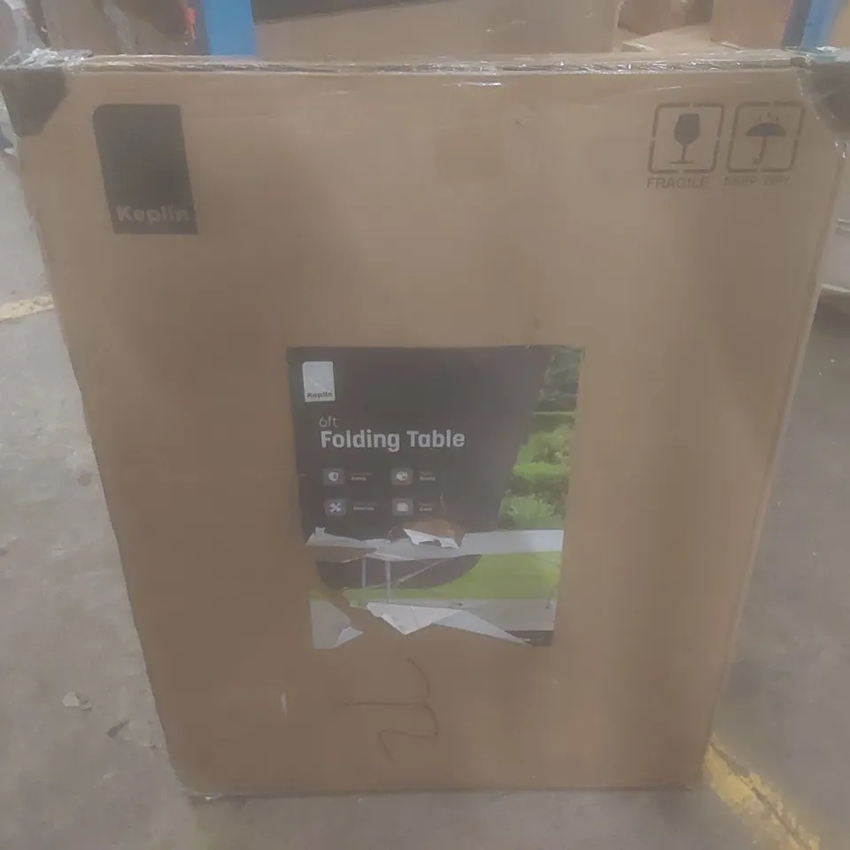 BOXED KEPLIN 6FT FOLDING TABLE 