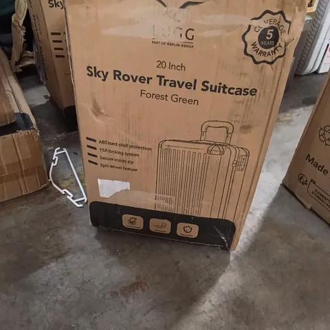 BOXED KEPLIN LUGG 20 INCH SKYWANDER ROVER TRAVEL SUITCASE FOREST GREEN COLOUR 