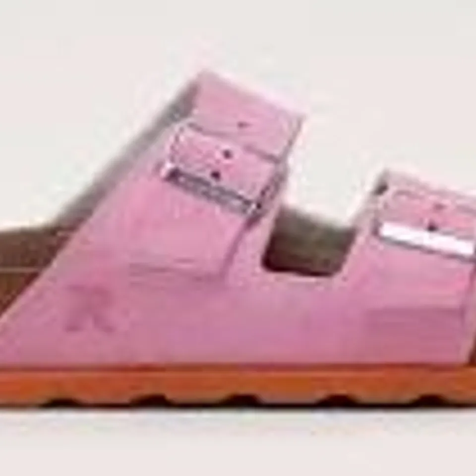 BOXED PAIR OF REIKER TWO STRAP LEATHER SANDALS - UK SIZE 6