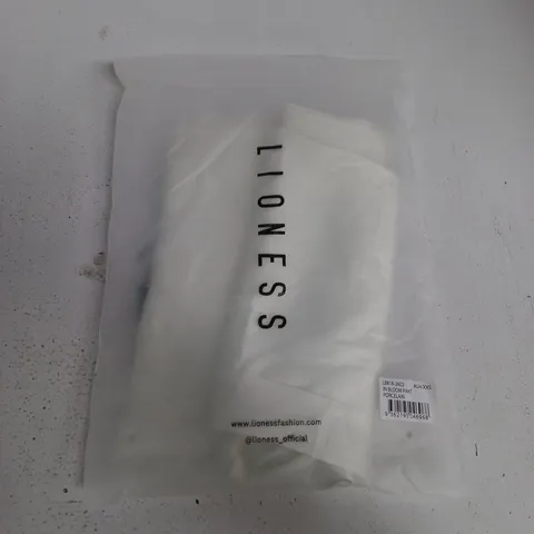 BAGGED LIONESS IN BLOOM PANTS IN PORCELAIN - XXS