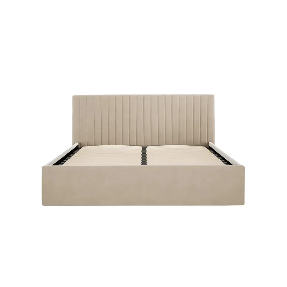 BOXED BERLIN BEIGE OTTOMAN BED (2 BOXES)