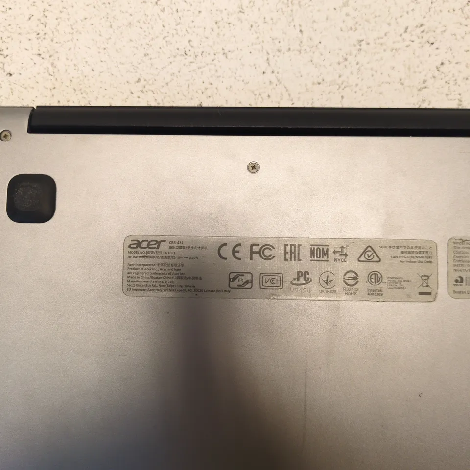 ACER CHROMEBOOK 14 CB3-431 – SILVER, CELERON N3060, 2GB RAM, 32GB EMMC