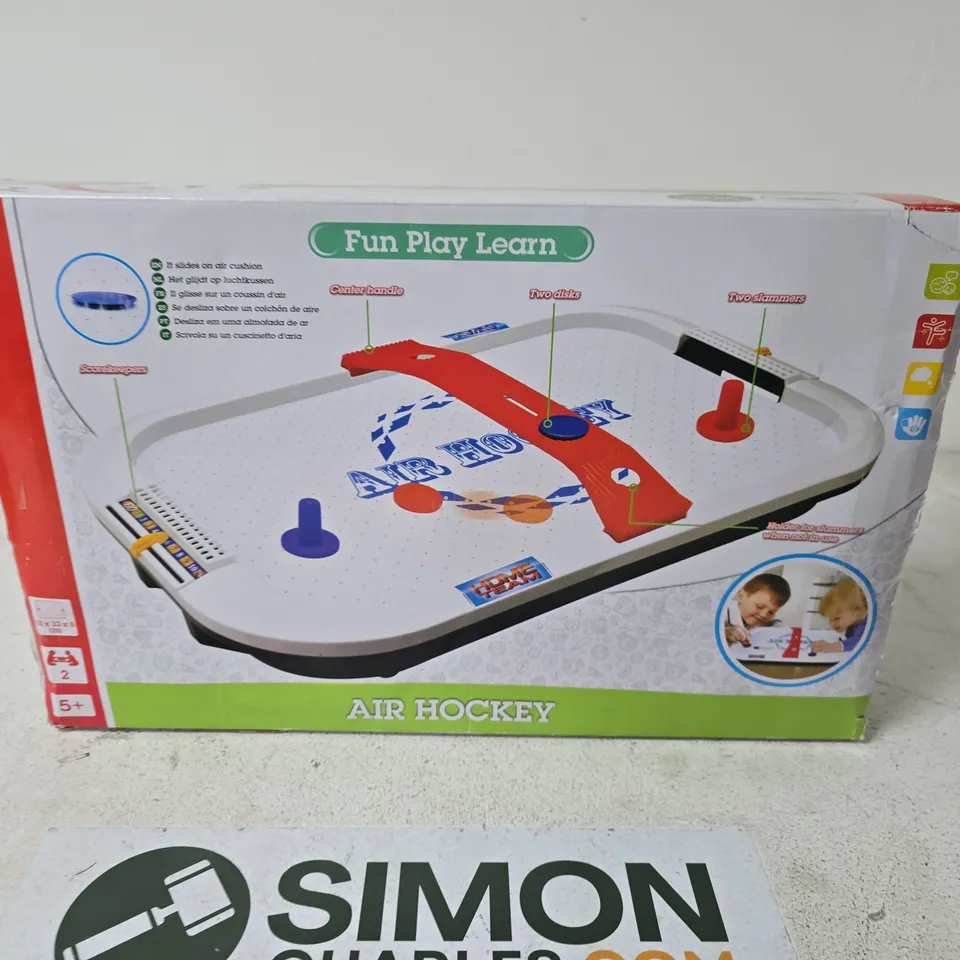 FUN PLAY LEARN AIR HOCKEY TABLE – BOXED CHILDREN’S TOY