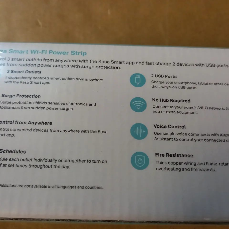 SEALED TP-LINK KASA SMART WI-FI POWER STRIP 