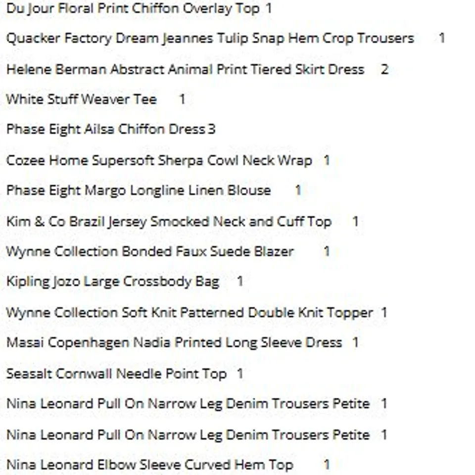PALLET OF APPROXIMATELY 103 ITEMS OF ASSORTED CLOTHING AND ACCESSORIES TO INCLUDE;