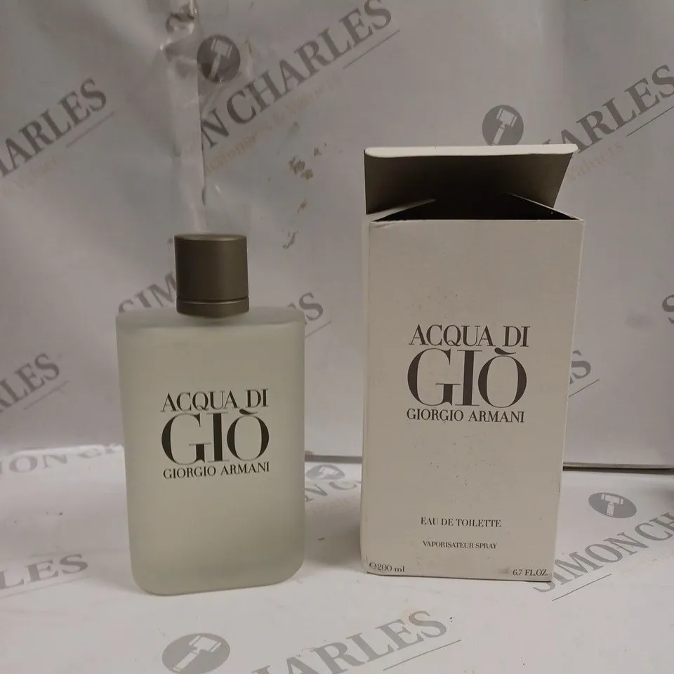 BOXED GIORGIO ARMANI ACQUA DI GIO EAU DE TOILETTE 200ML