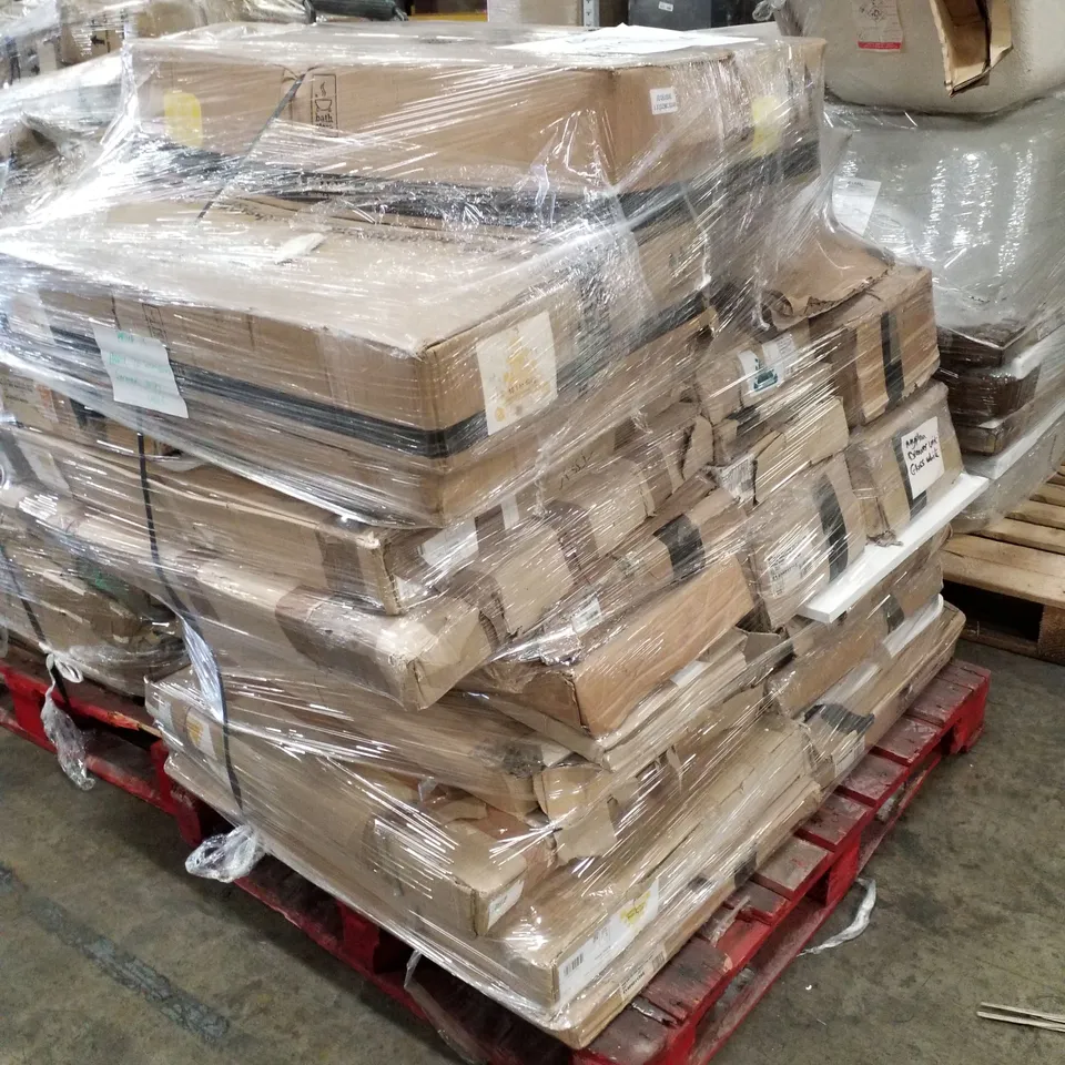 PALLET CONTAINING APPROXIMATELY 20 BATHSTORE FLAT PACK VANITY UNITS