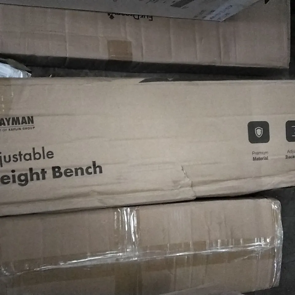 BOXED ADJUSTABLE WEIGHT BENCH LIGHT BLUE