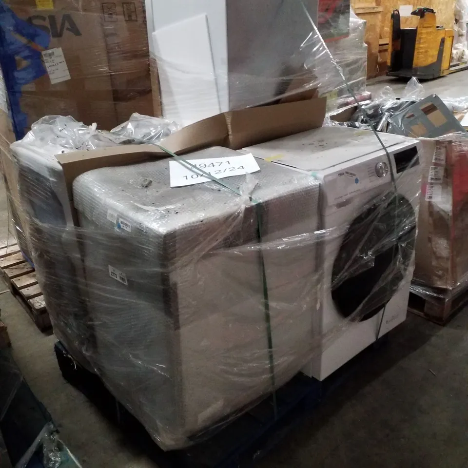 PALLET OF APPROXIMATELY 4 UNPROCESSED RAW RETURN WHITE GOODS TO INCLUDE;