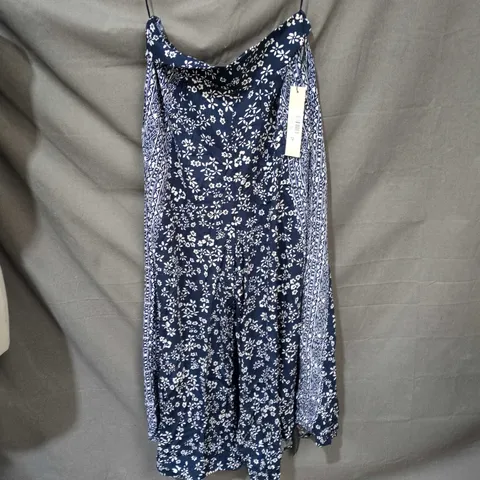 ROMAN.CO.UK NAVY FLORAL PRINT DRESS/JUMPSUIT  – WOMEN’S, UK 12
