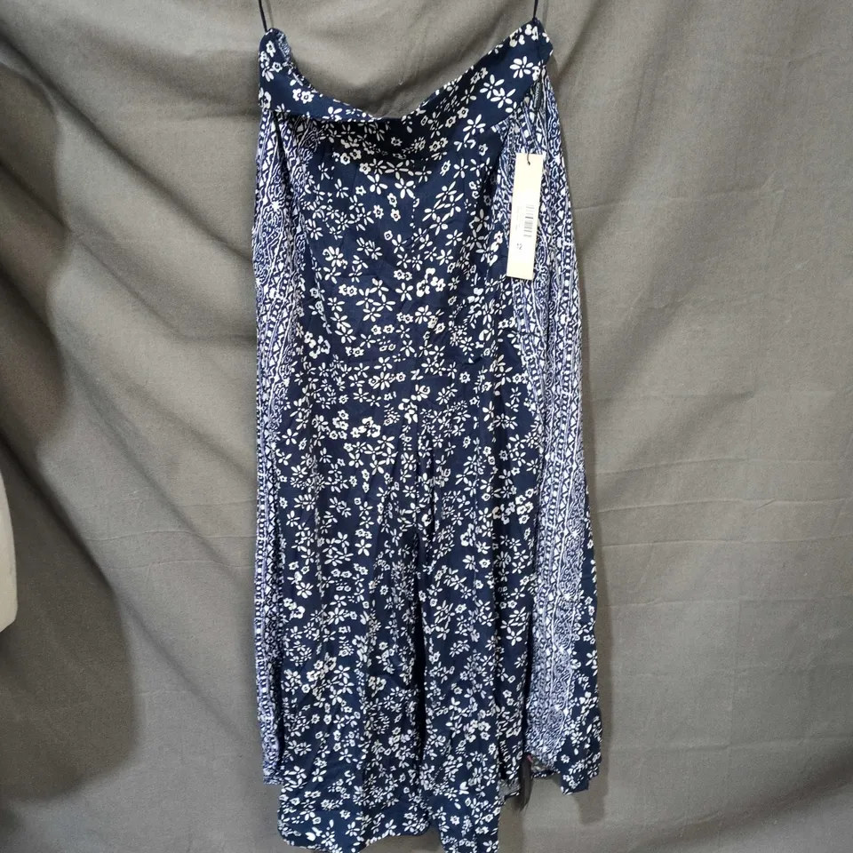 ROMAN.CO.UK NAVY FLORAL PRINT DRESS/JUMPSUIT  – WOMEN’S, UK 12