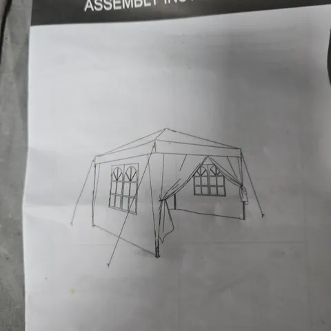 GARDEN CANOPY TENT FRAME (FOLDABLE ALUMINIUM) WITH ASSEMBLY INSTRUCTIONS - COLLECTION ONLY