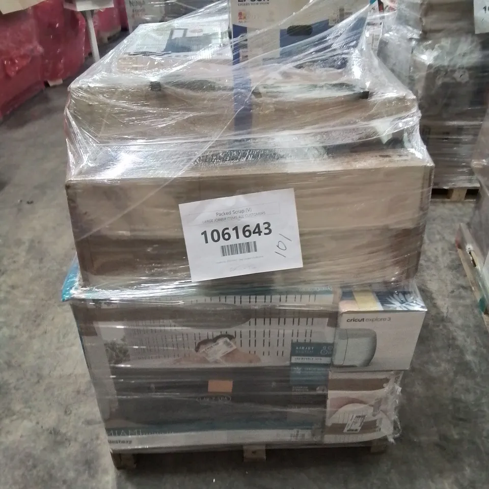 PALLET OF APPROXIMATELY 14 UNPROCESSED RAW RETURN HOUSEHOLD AND ELECTRICAL GOODS TO INCLUDE;