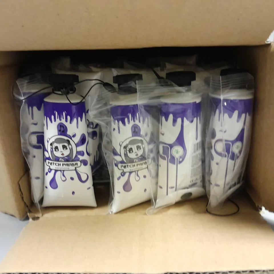 LARGE QUANTITY OF OBJECT EARPHONES (EP-P01) IN PURPLE