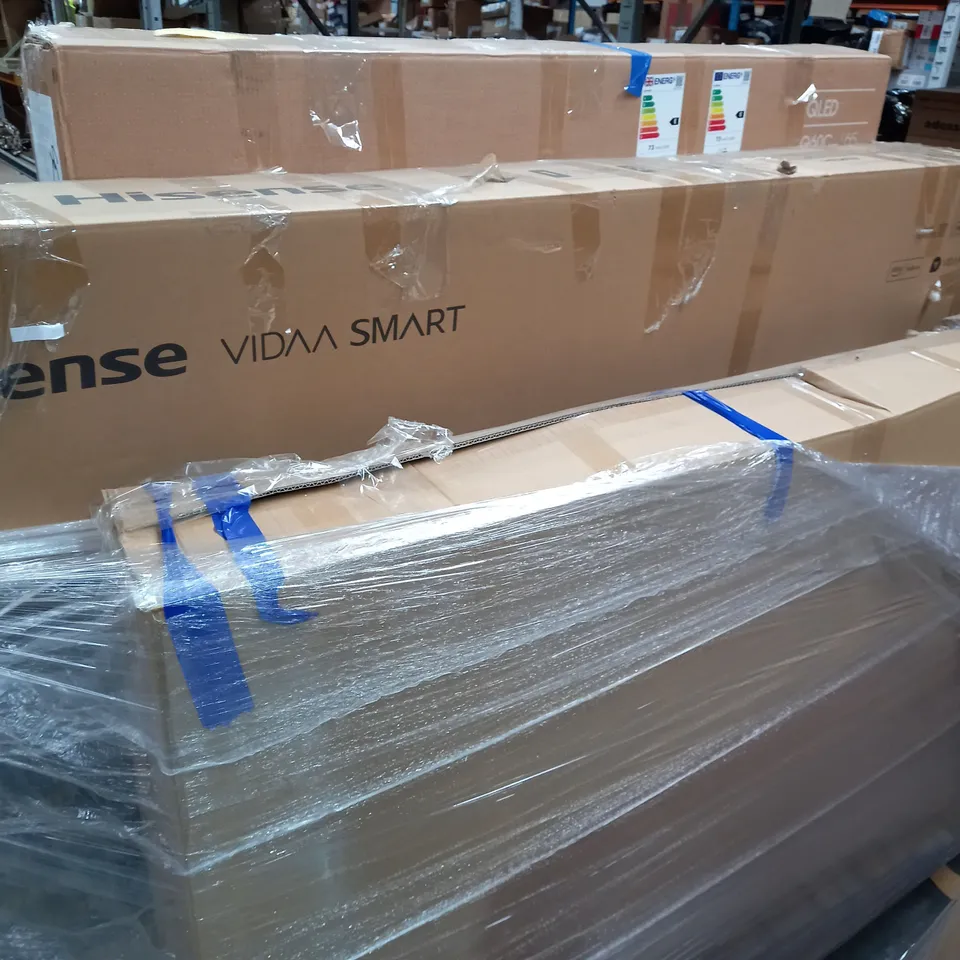 PALLET OF SEVEN ASSORTED TELEVISIONS.  - COLLECTION ONLY