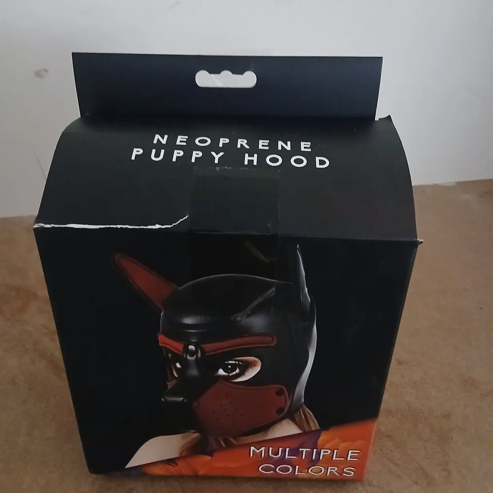 NEOPRENE PUPPY HOOD – MULTI-COLOUR (BOXED)