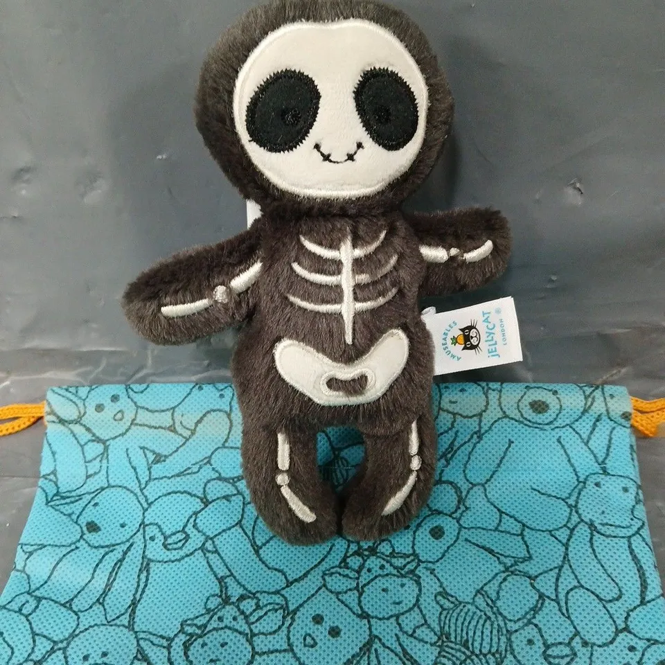 JELLYCAT I AM SKELETON BOB BAG CHARM