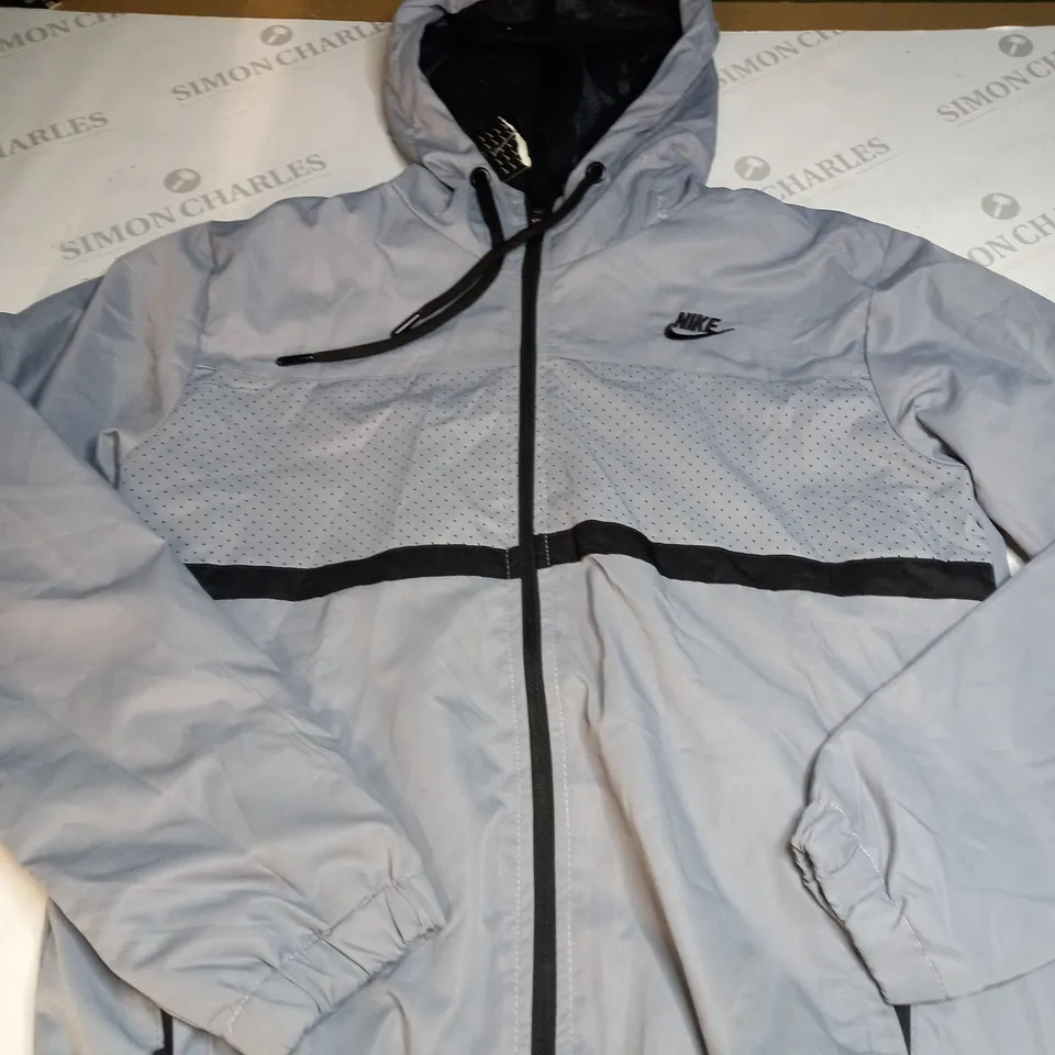 NIKE LOGO DRI-FIT ZIPPED JACKET SIZE S 