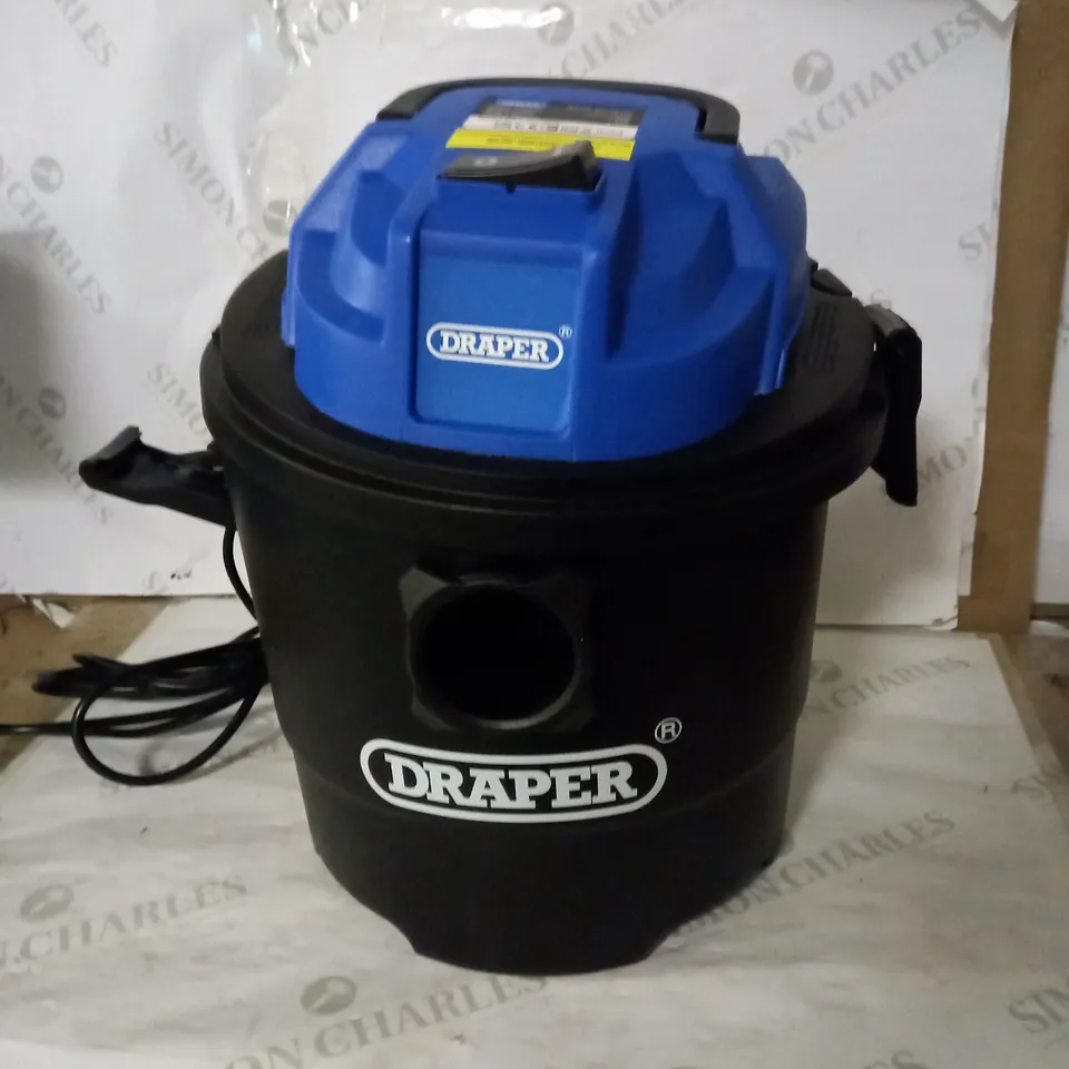 DRAPER 90107 230V 1250W 15L WET AND DRY VACUUM CLEANER