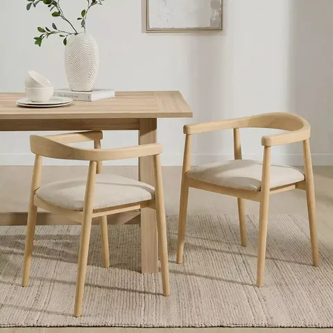 BOXED CARSON PAIR OF DINING CHAIRS (1 BOX)