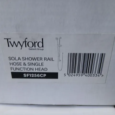 TWYFORD SOLA SHOWER RAIL, HOSE & SINGLE-FUNCTION HEAD SF1256CP